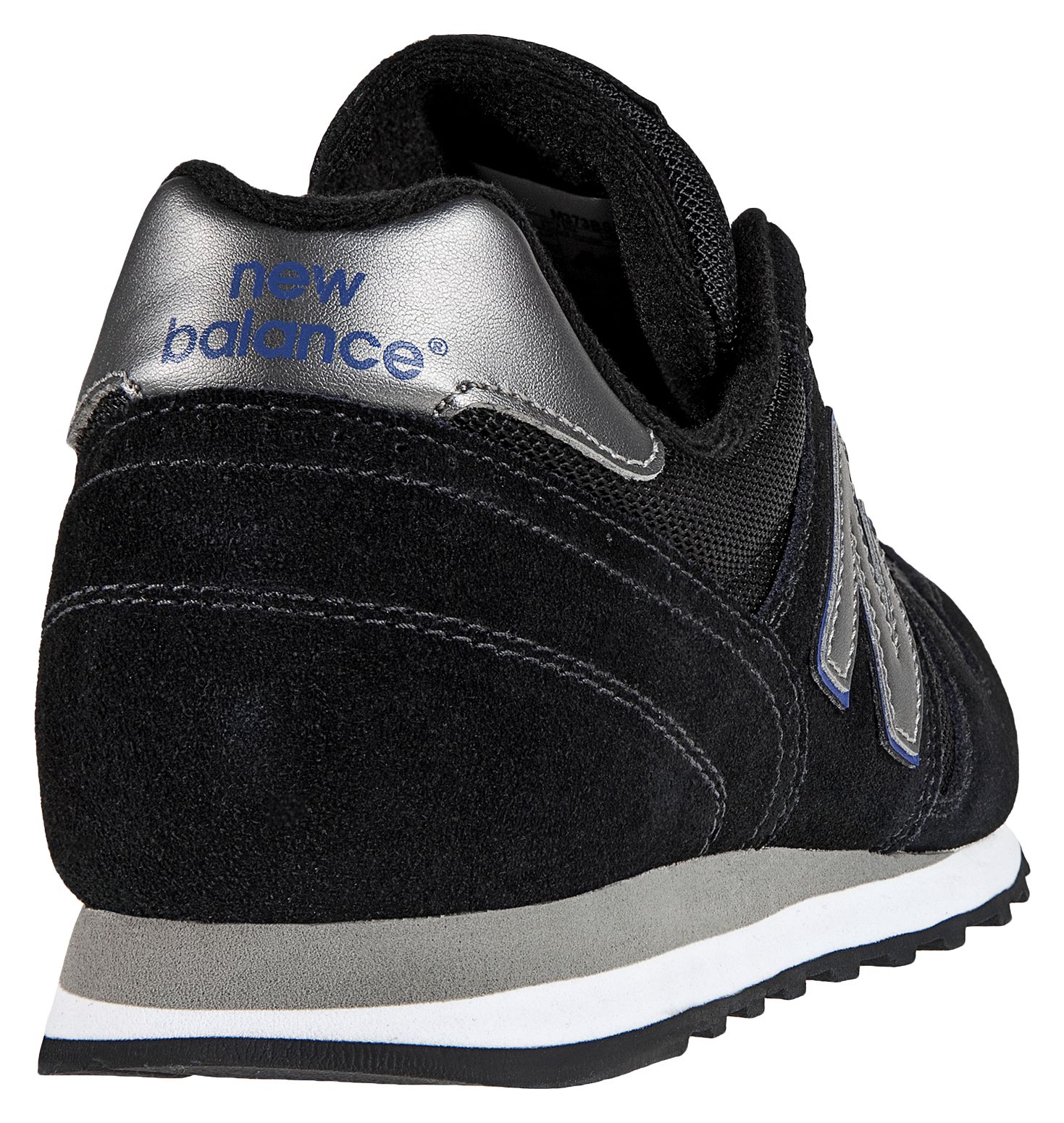 New Balance 373, Black with Silver &amp; Blue