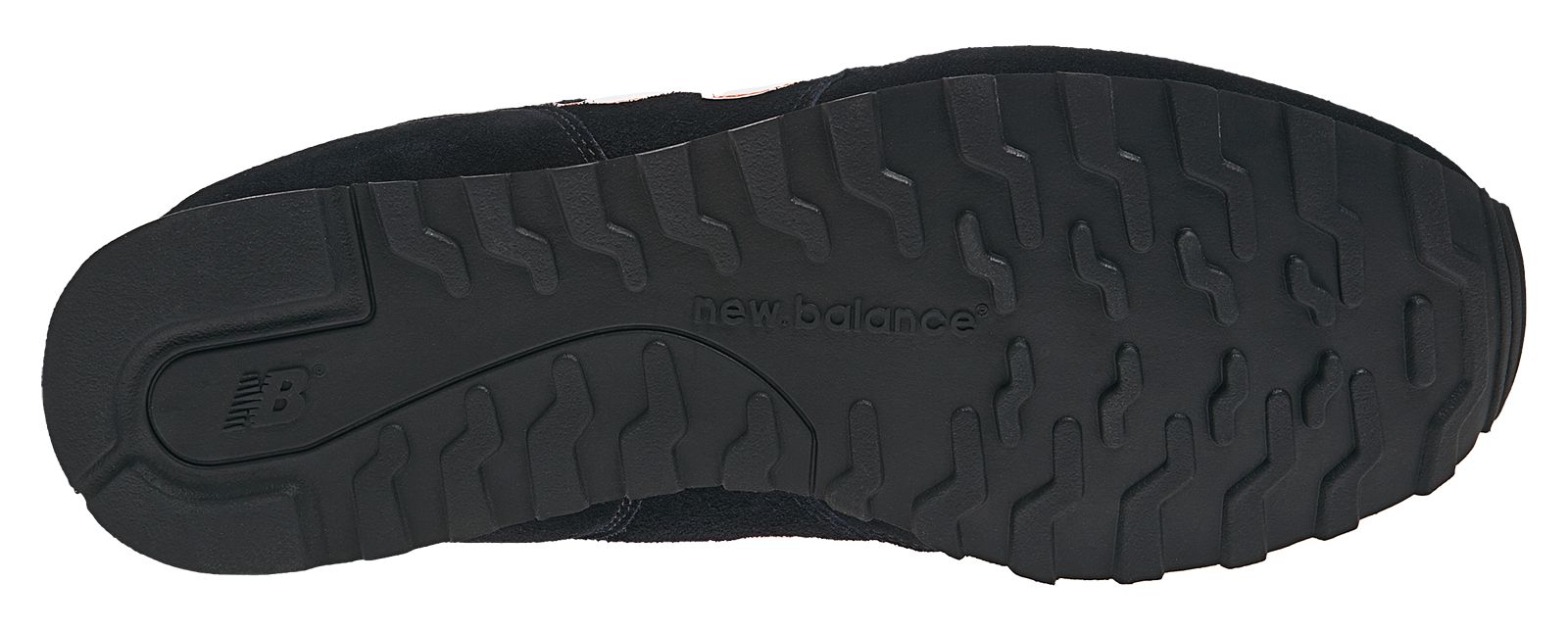 New Balance 373, Black with Orange &amp; White