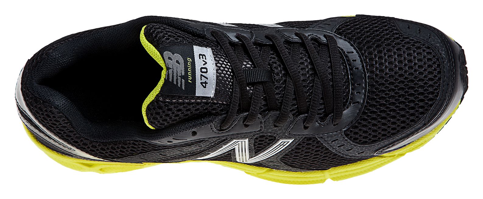 New Balance 470, Black with Yellow