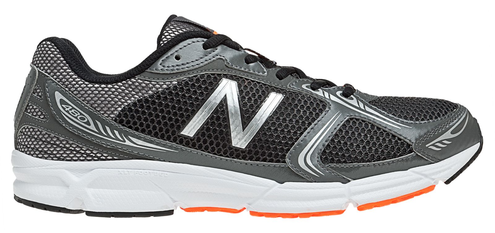 New Balance 480v3, Grey with Orange
