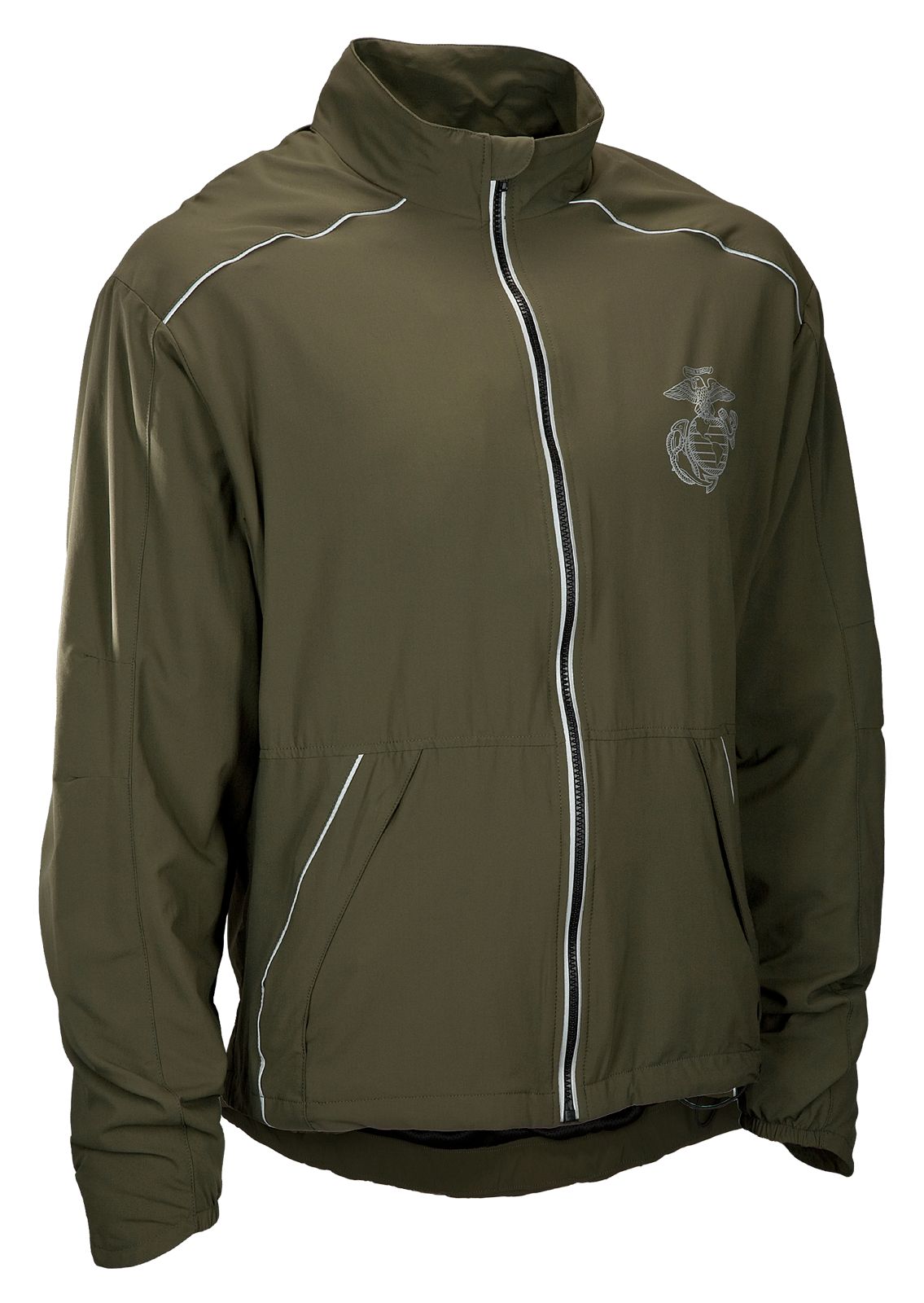 Marine Jacket, Olive with Red &amp; Yellow