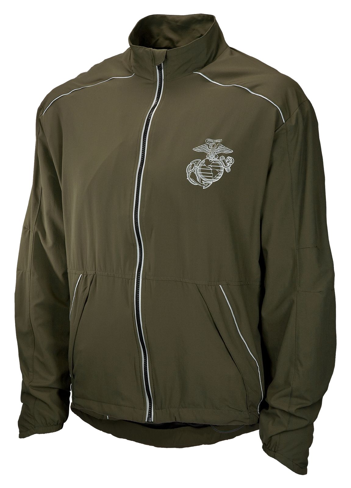 Marine Jacket, Olive with Red &amp; Yellow