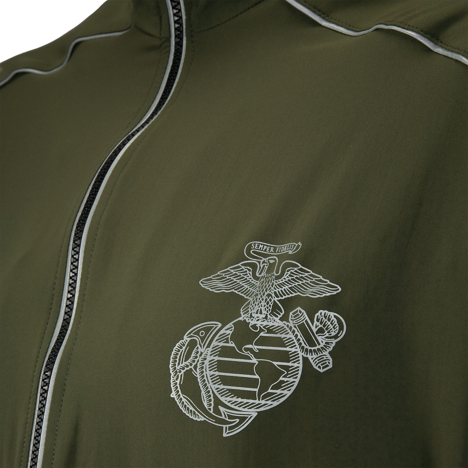 Marine Jacket, Olive with Red &amp; Yellow
