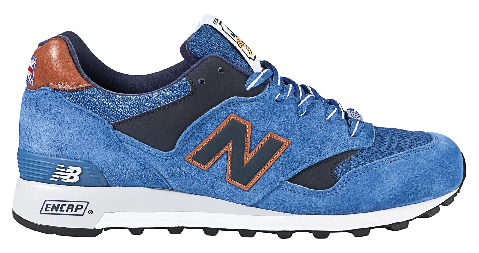 New Balance 577, Blue with Tan