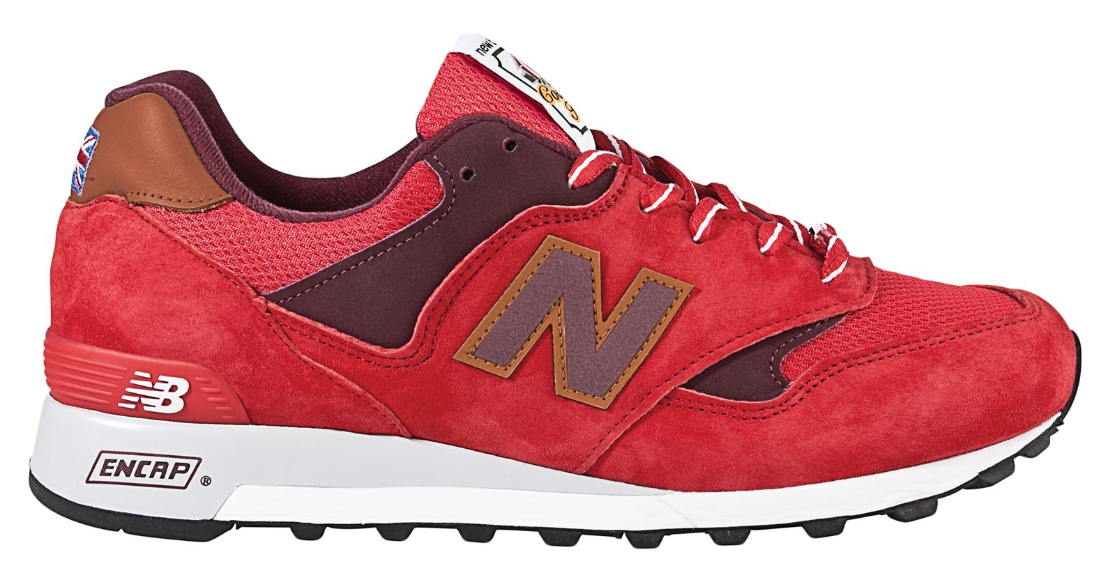 New Balance 577, Red with Tan
