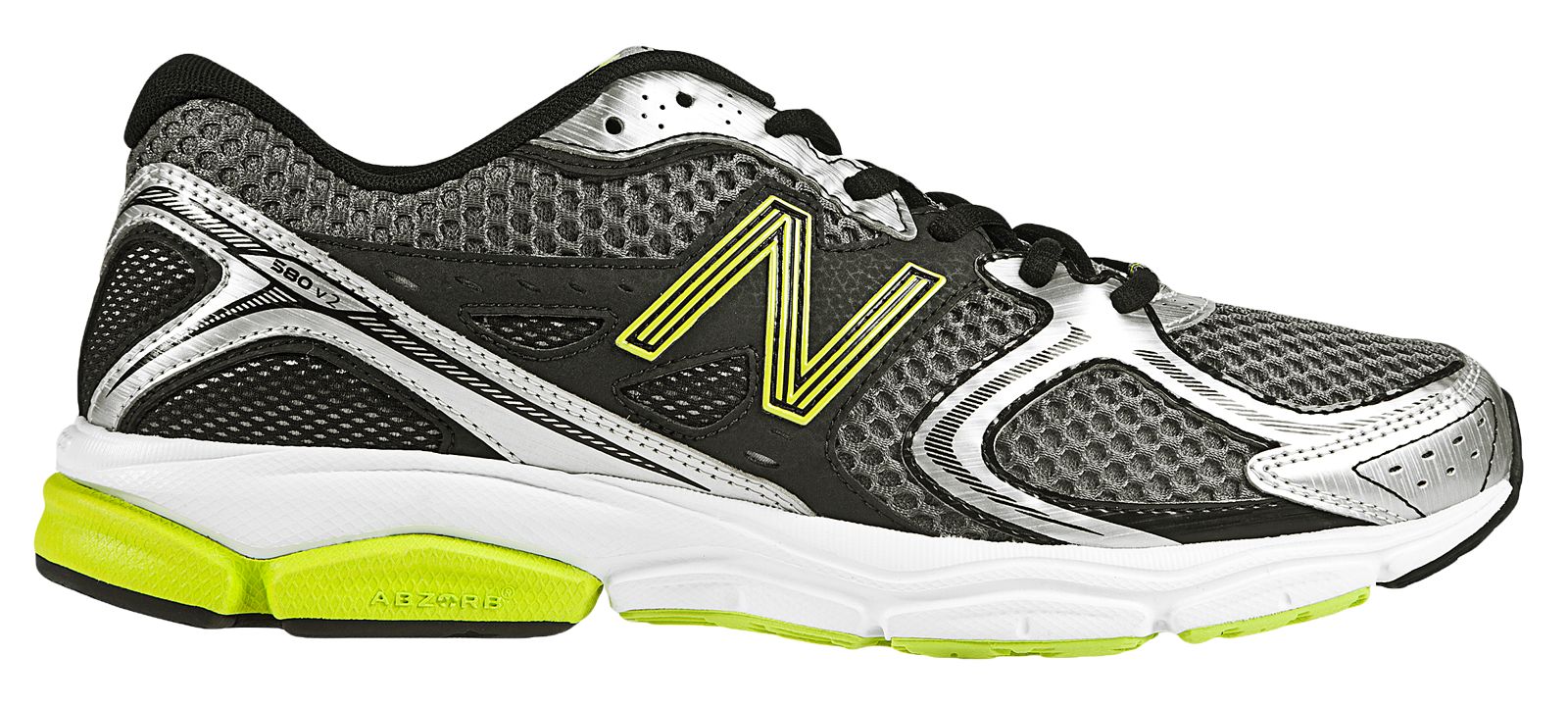 New Balance 580v2, Silver with Green