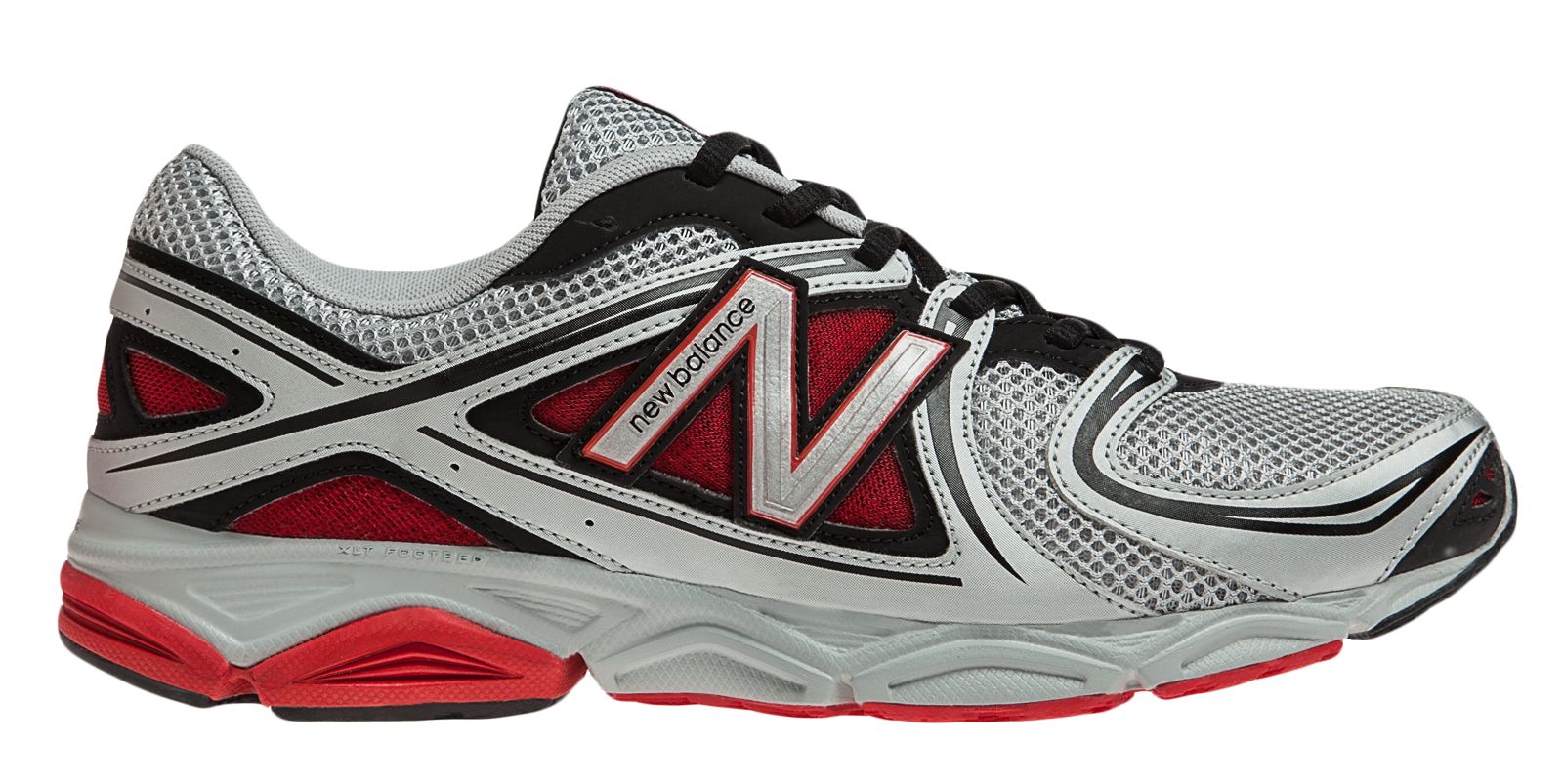New Balance 580v3, Silver with Red
