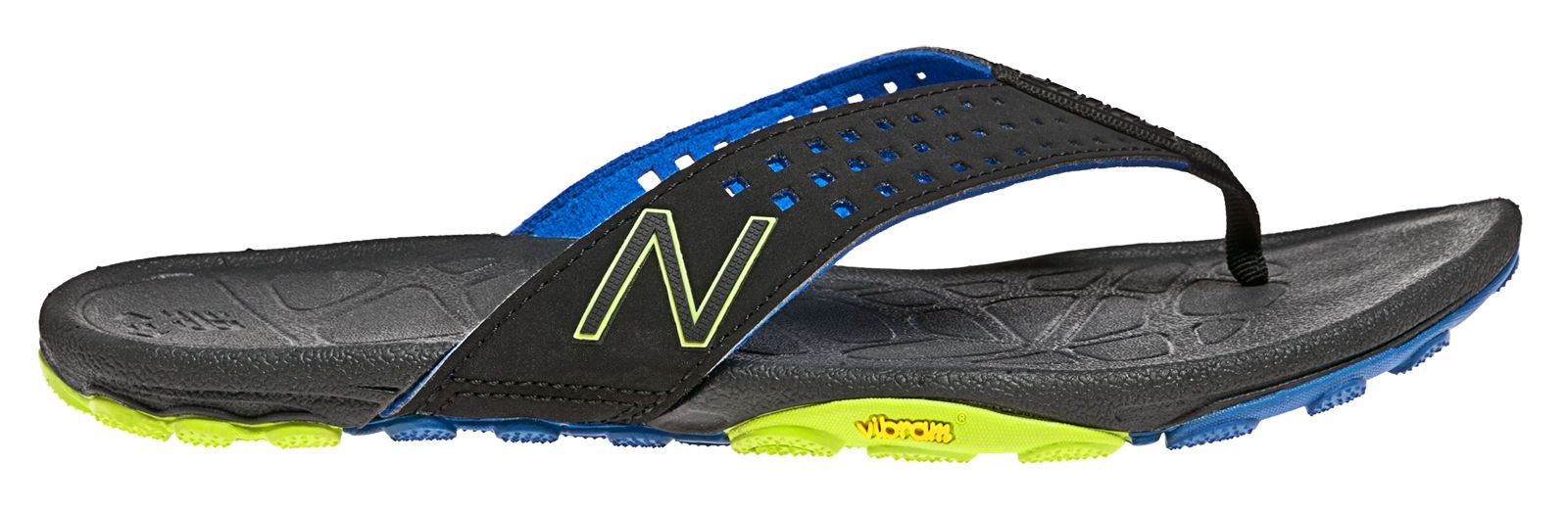 Minimus Vibram Thong, Black with Blue & Yellow