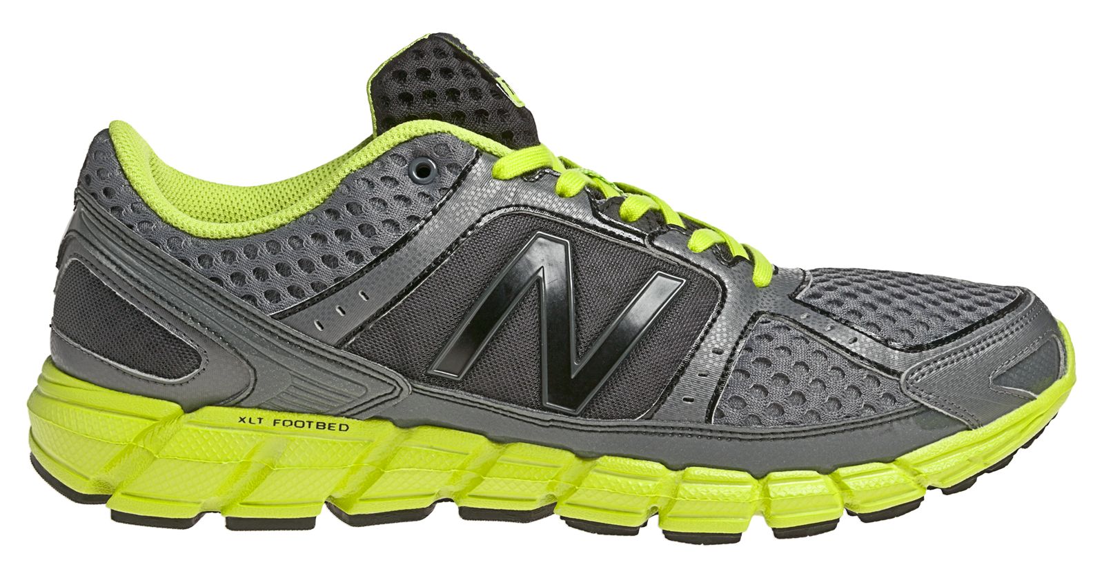New Balance 750, Grey with Lime Green