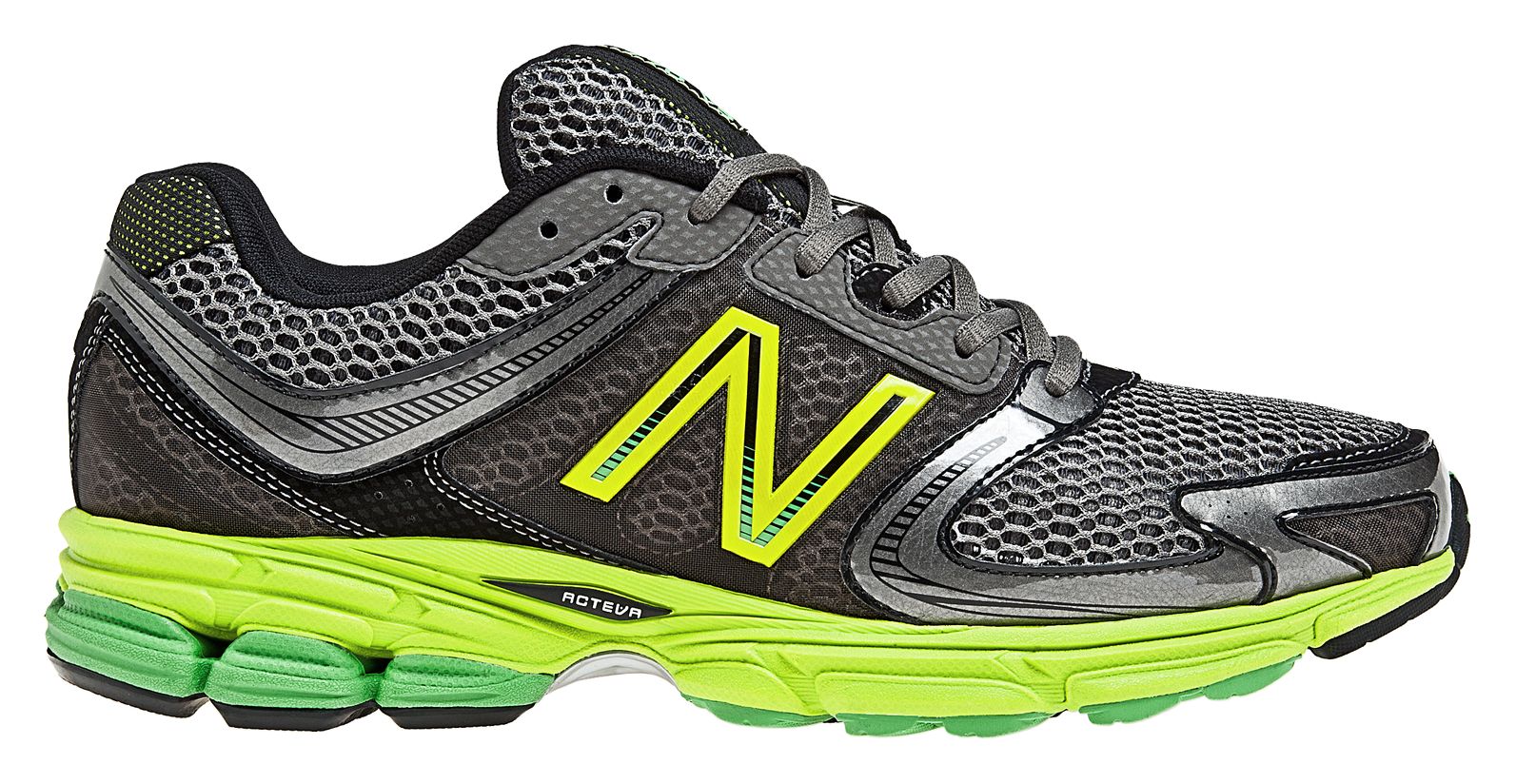 New Balance 770v3, Grey with Yellow & Lime Green