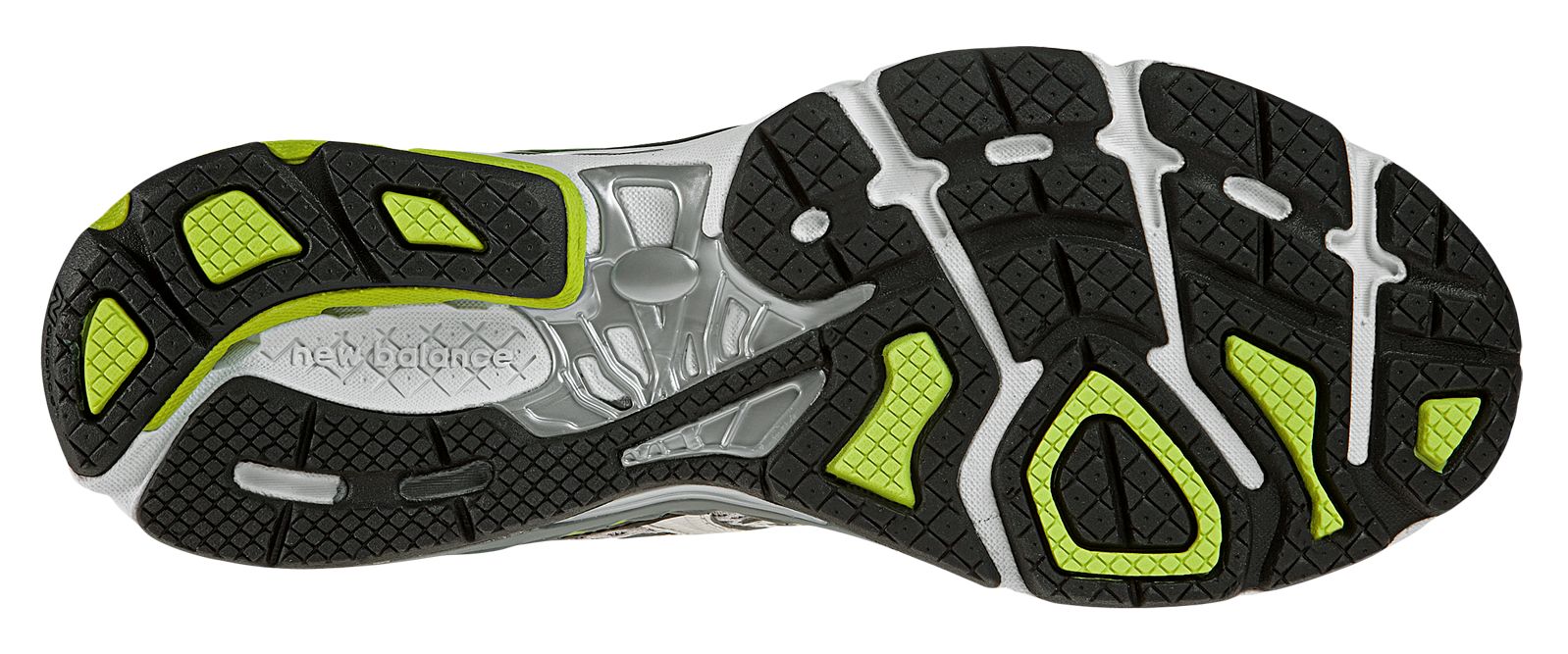 New Balance 770v2, Silver with Lime Green &amp; Black