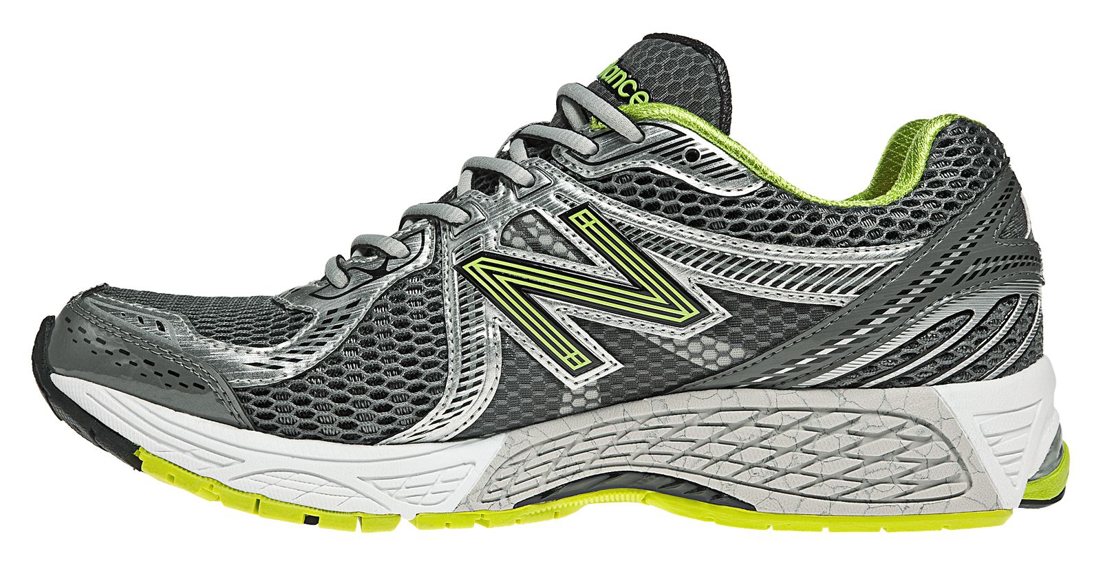 New Balance 860v2, Silver with Green