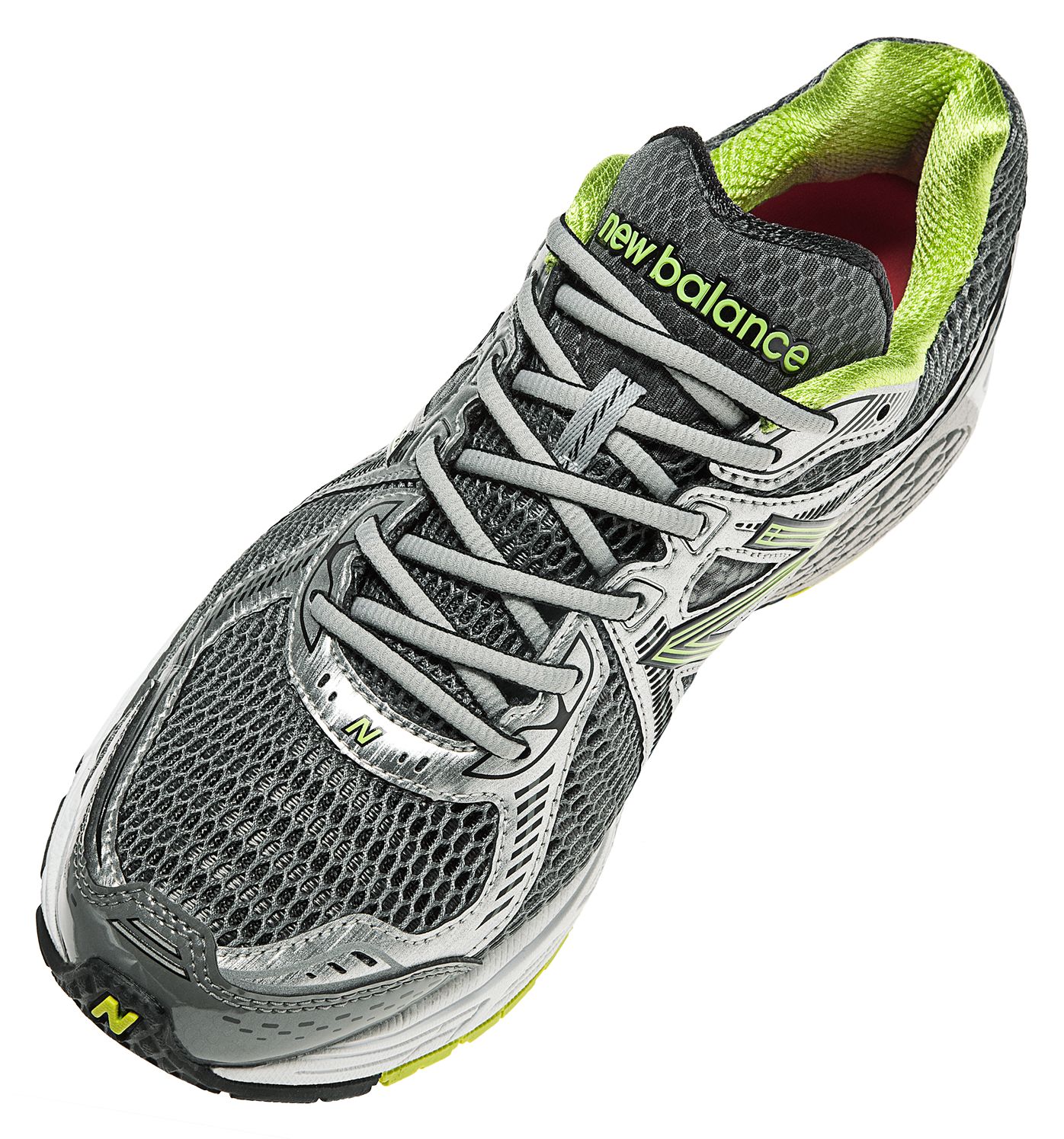 New Balance 860v2, Silver with Green
