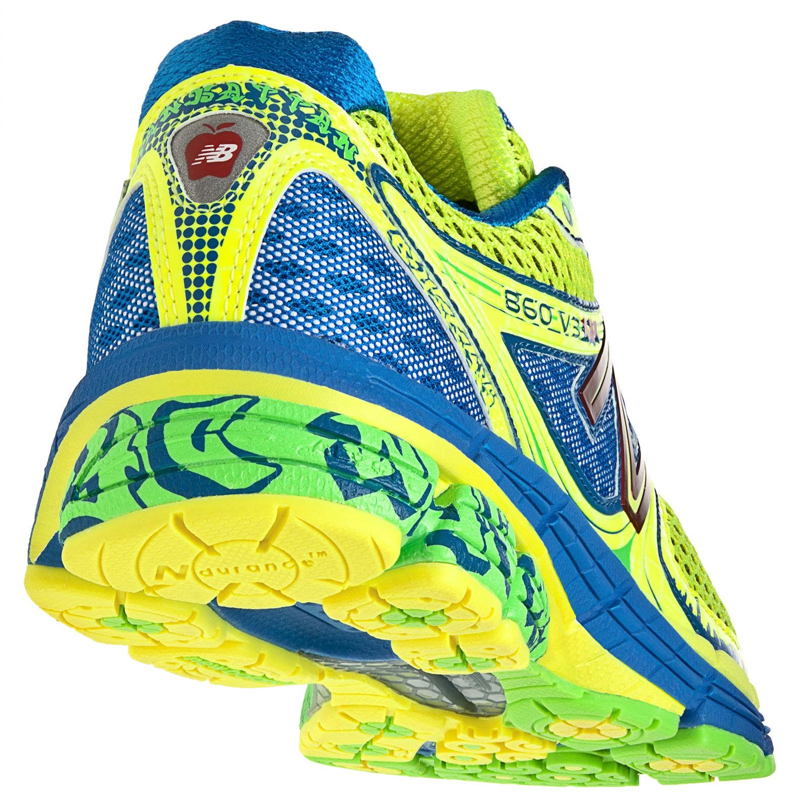 Mens Limited Edition NYC 860v3, Blue with Yellow &amp; Lime Green