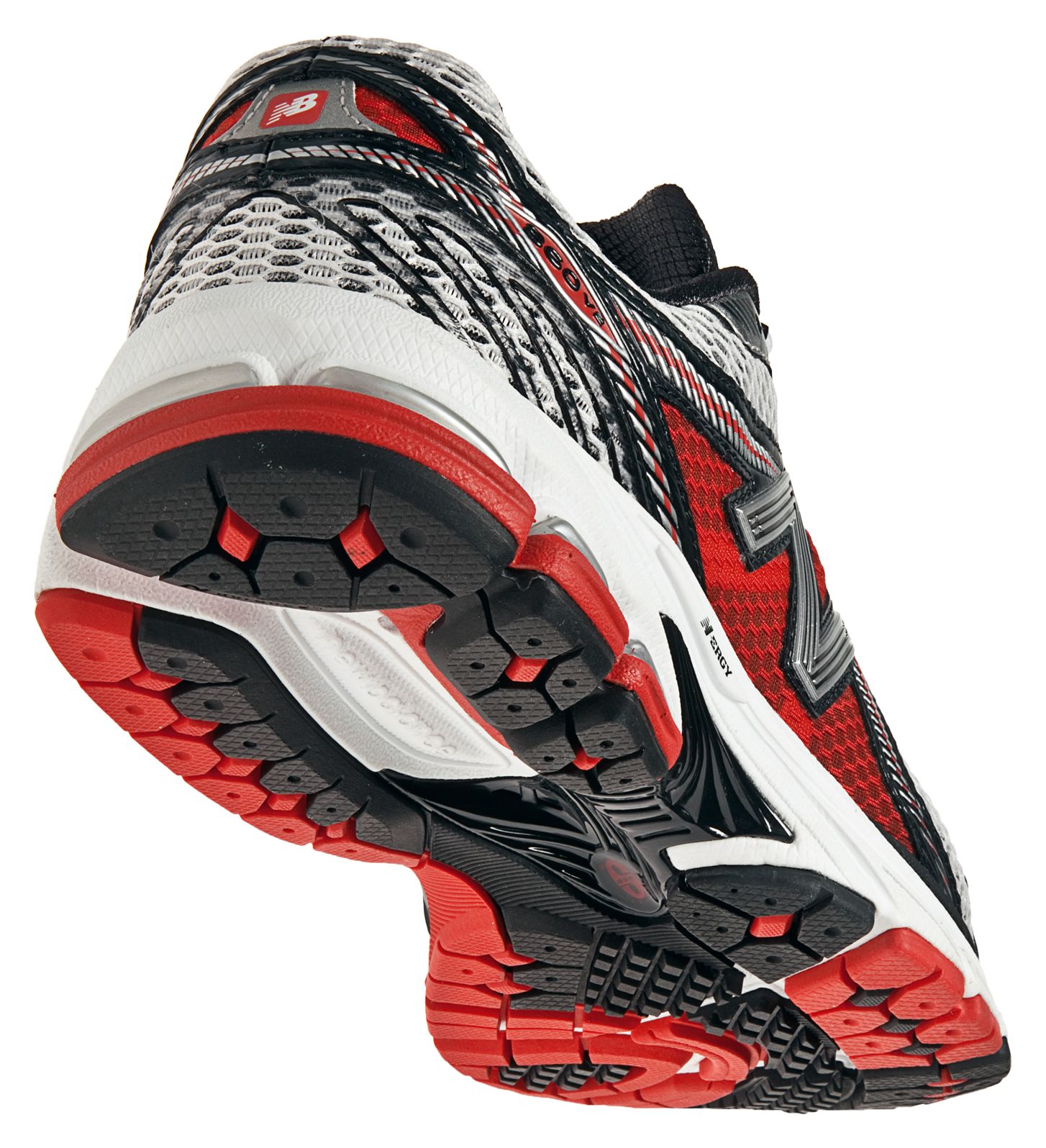 New Balance 860v2, Silver with Red