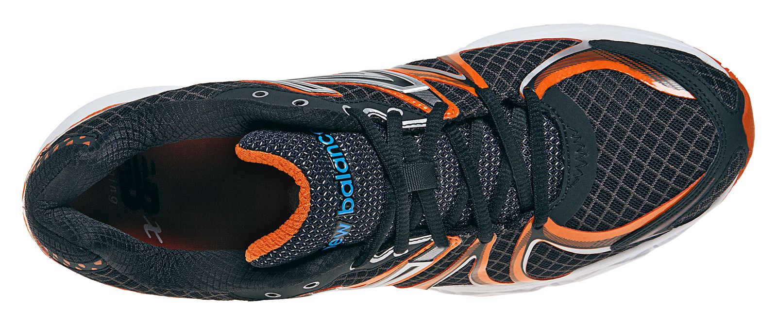 New Balance 870v2, Black with Orange &amp; Blue