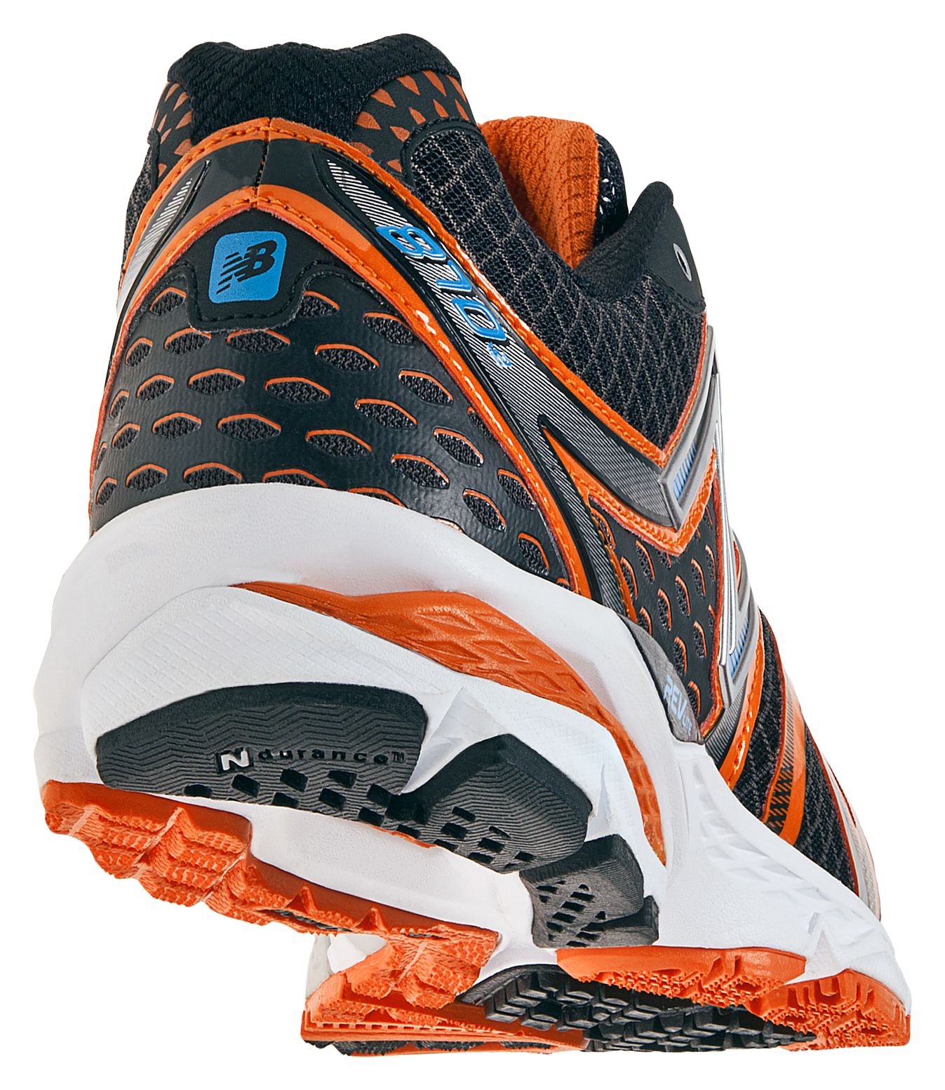 New Balance 870v2, Black with Orange &amp; Blue