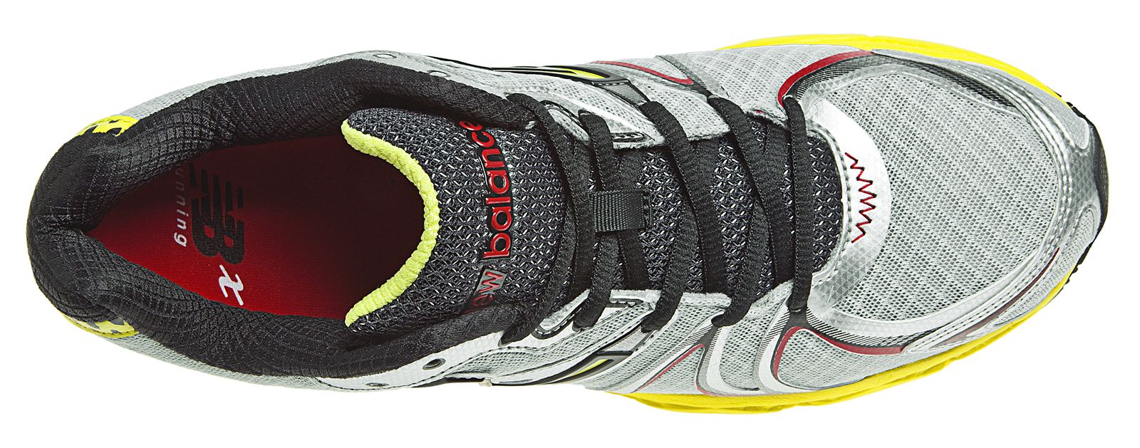 New Balance 870v2, Silver with Yellow &amp; Black