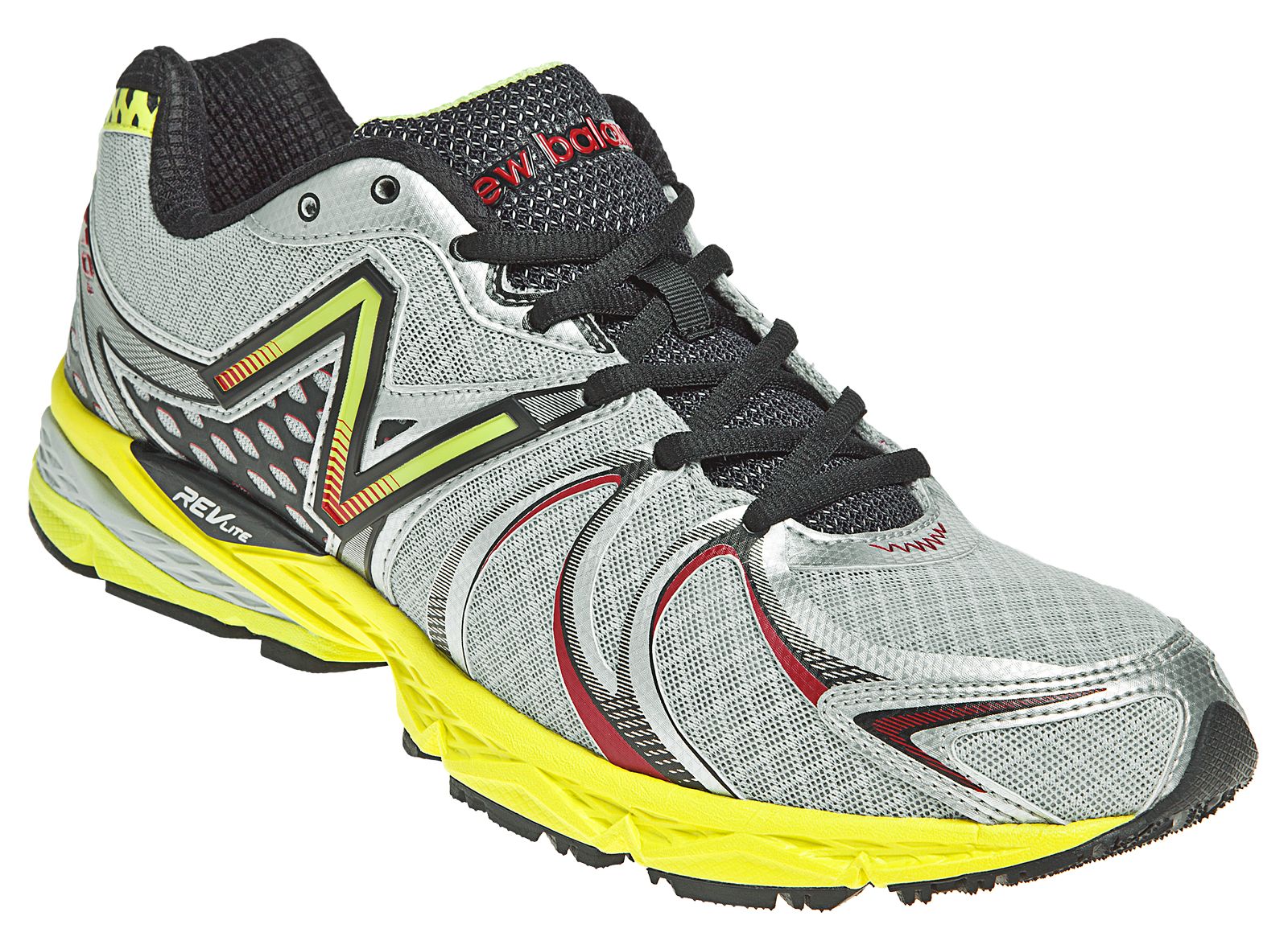 New Balance 870v2, Silver with Yellow &amp; Black