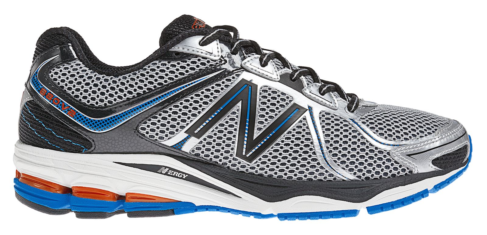 New Balance 880v2, White with Blue & Black