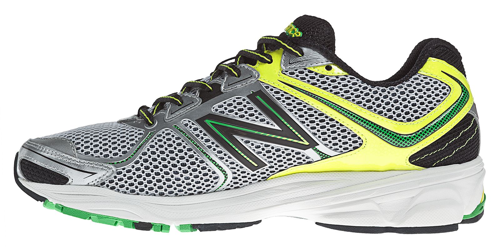 New Balance M880WY2, White with Yellow &amp; Green