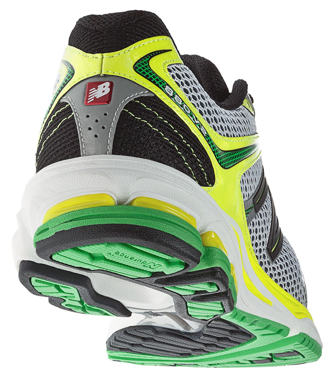 New Balance M880WY2, White with Yellow &amp; Green