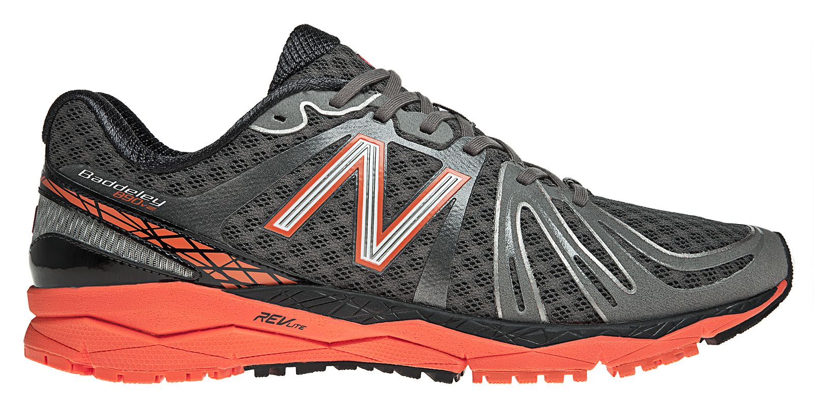 New Balance 890v2, Grey with Cherry Tomato