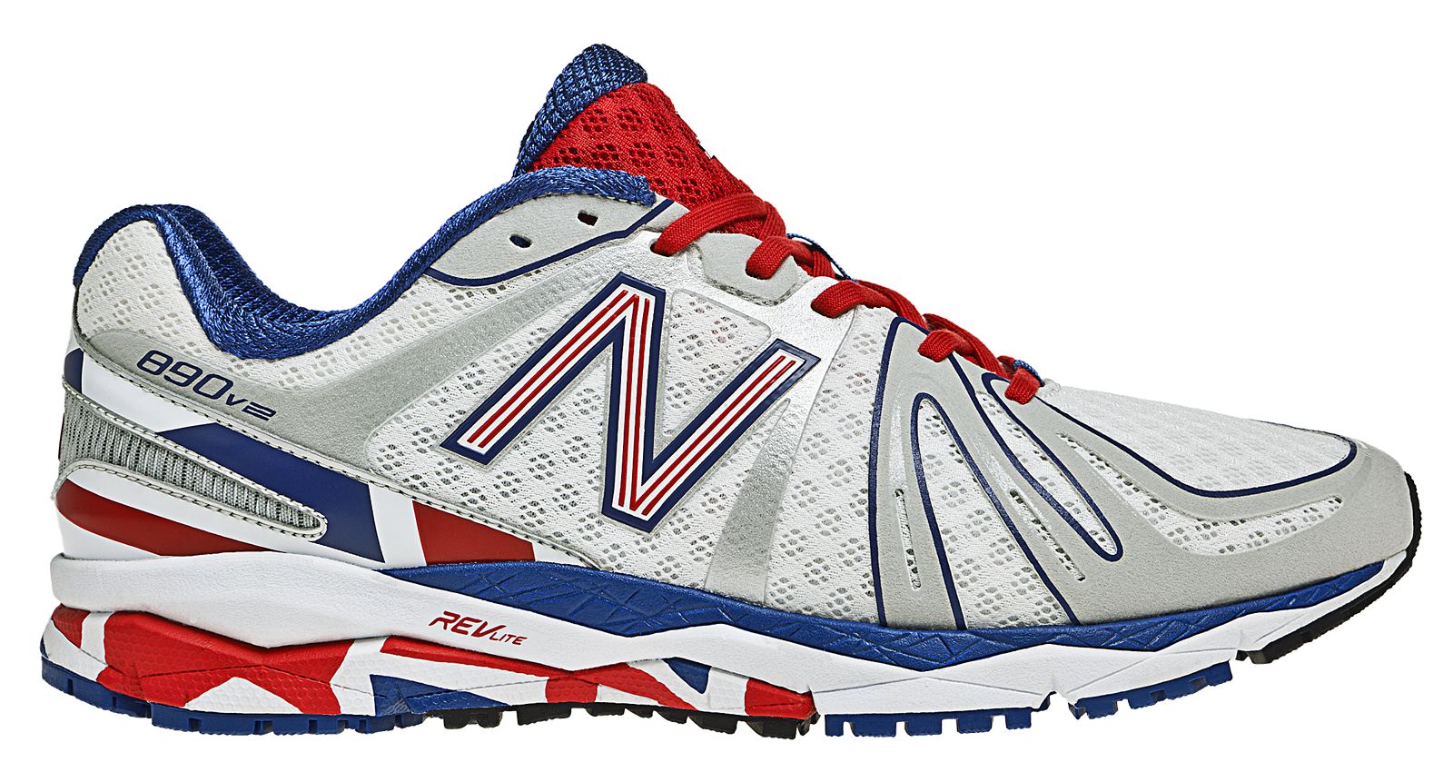Limited Edition 890v2, White with Red & Blue