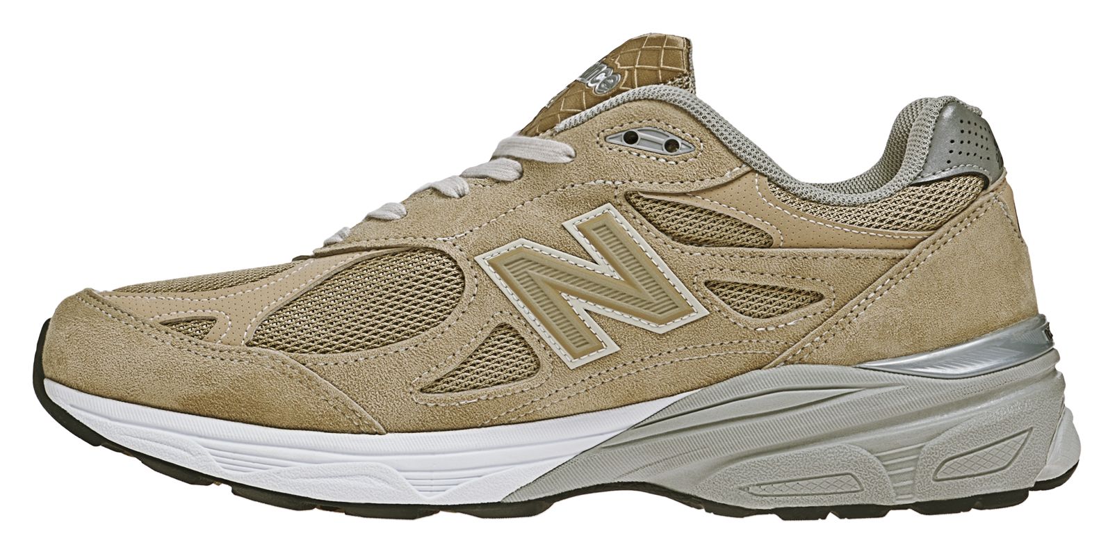 New Balance 990v3, Beige with White