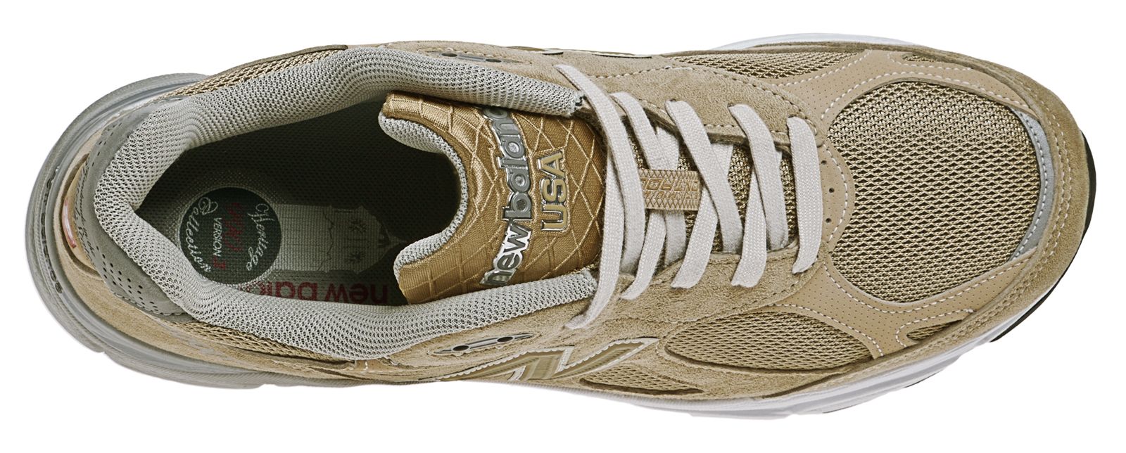 New Balance 990v3, Beige with White