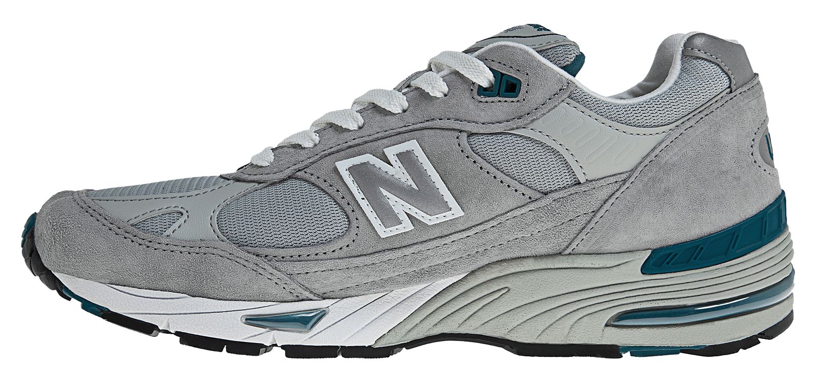 New Balance 991, Grey with White &amp; Blue