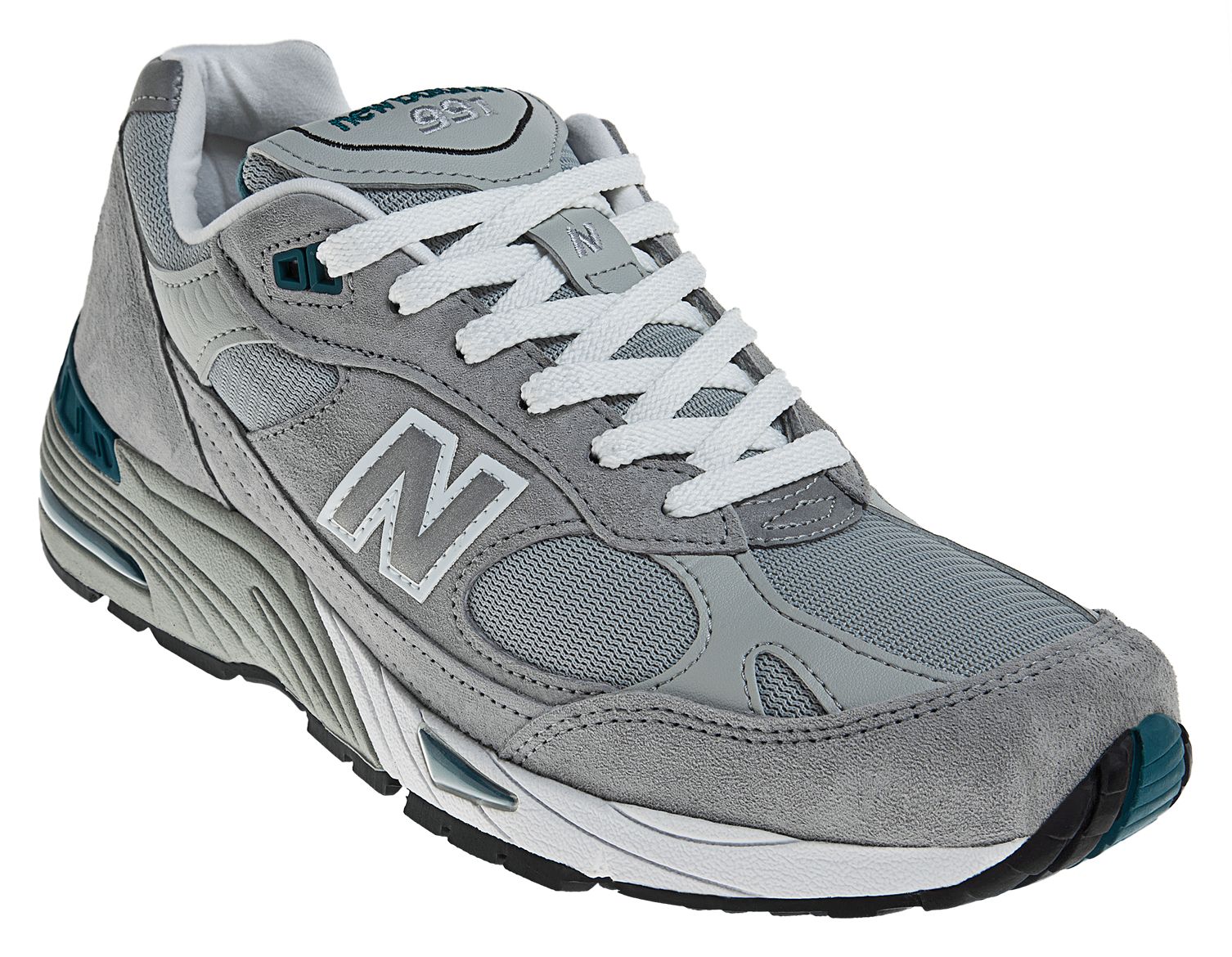 New Balance 991, Grey with White &amp; Blue