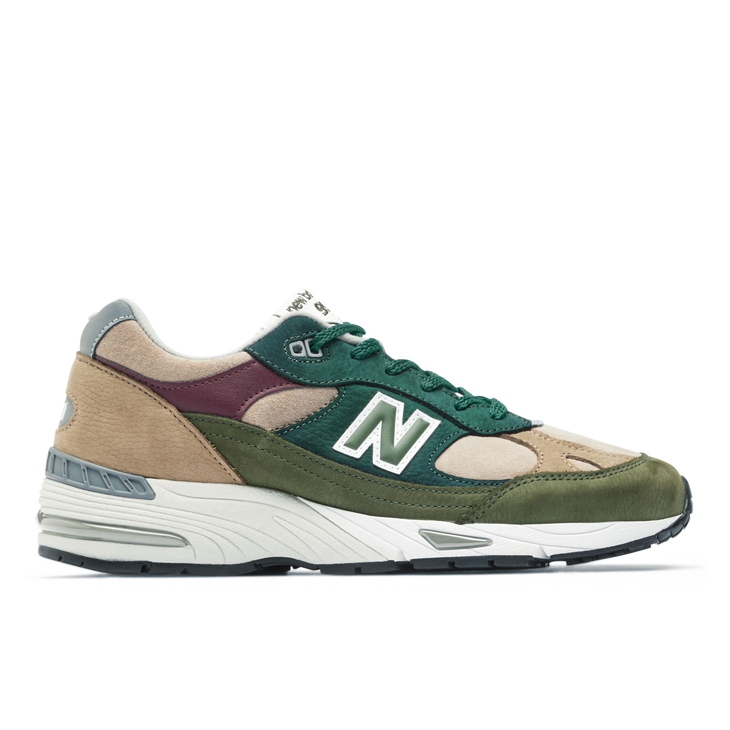 New Balance Men's Made in UK 991 - Brown/Green, Brown/Green - M991NTG