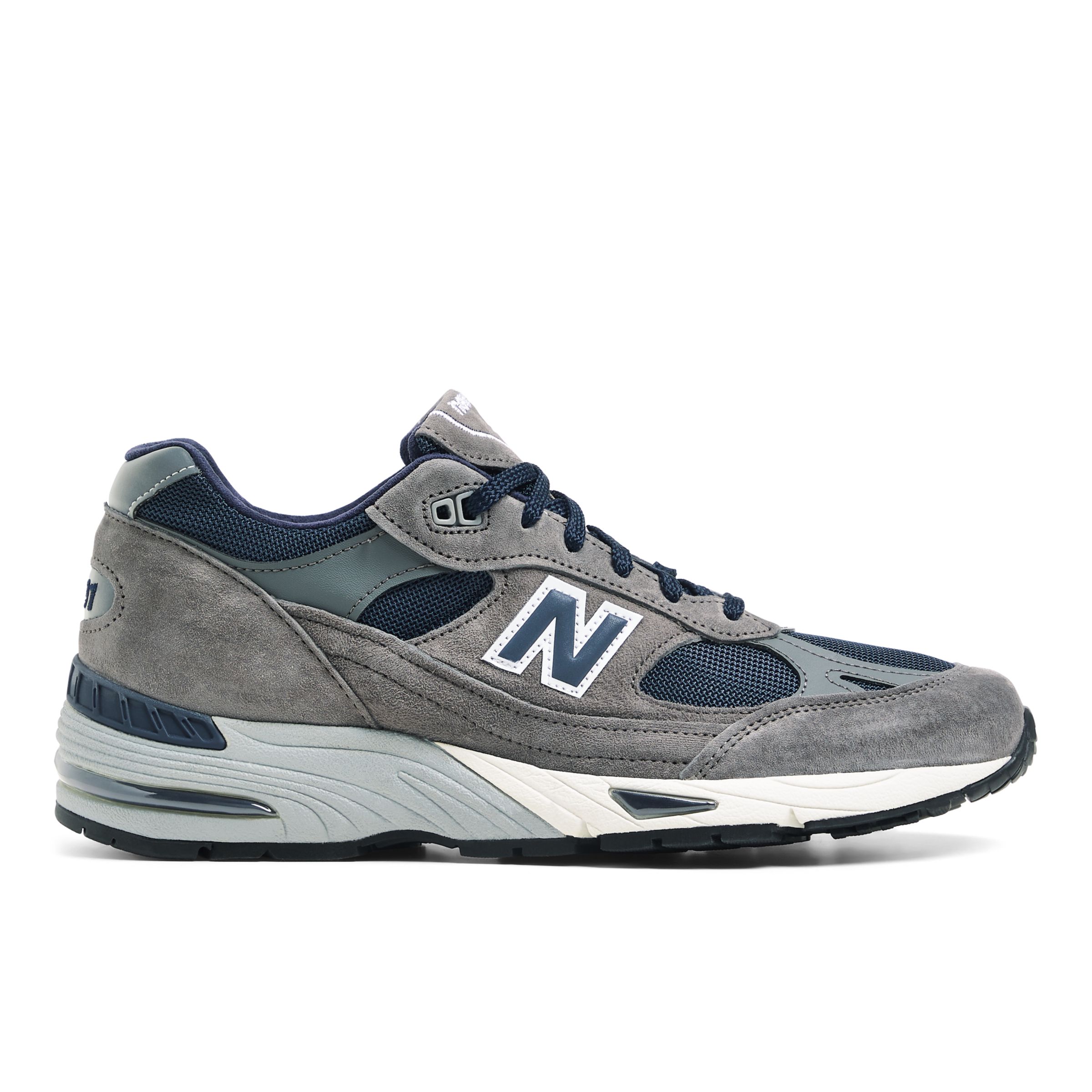 Herren New Balance 991 Made in UK - Grey/Navy, Grey/Navy - M991SGN