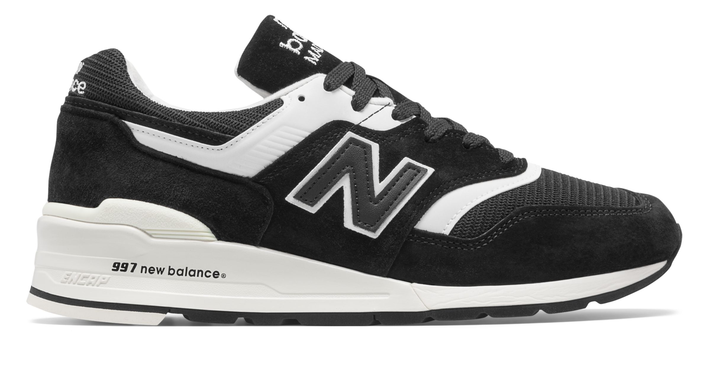 New Balance Made in US 997 Shoes - Black/White - M997BBK