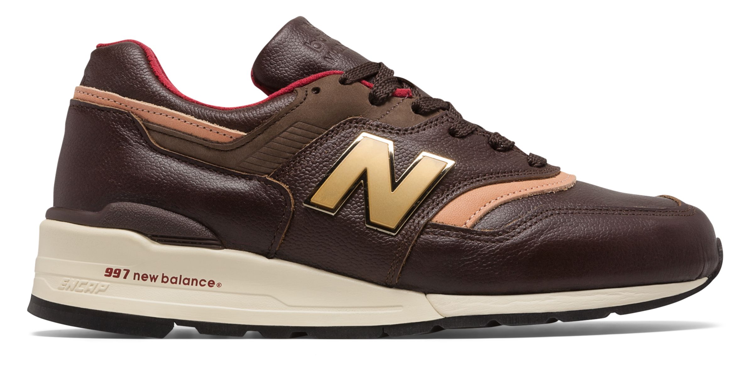 New Balance Made in US 997 Shoes - Brown/Tan - M997PAH