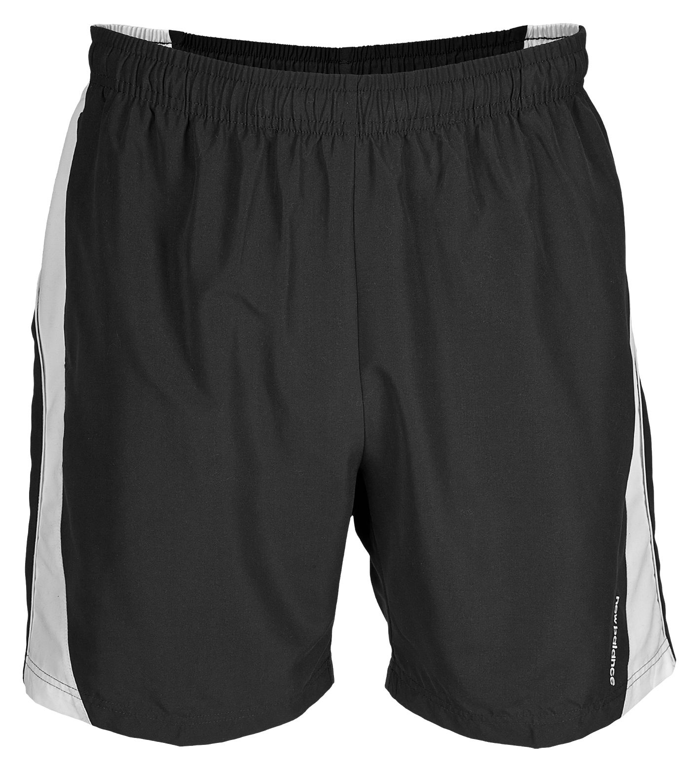 Baseline Short, Black with White