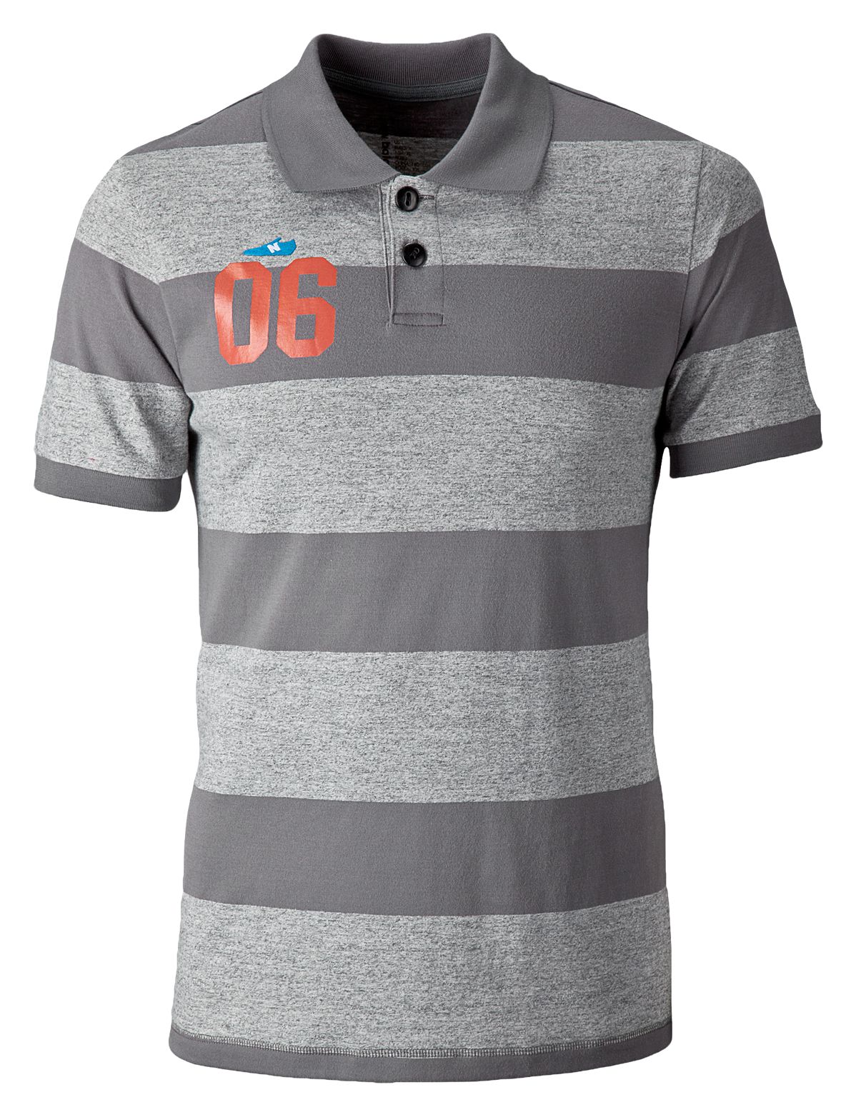 New Balance Rugby Stripe Short Sleeve Polo