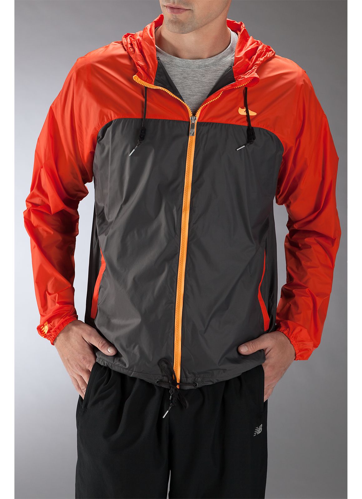 Windcheater Jacket, Orange with Magnet