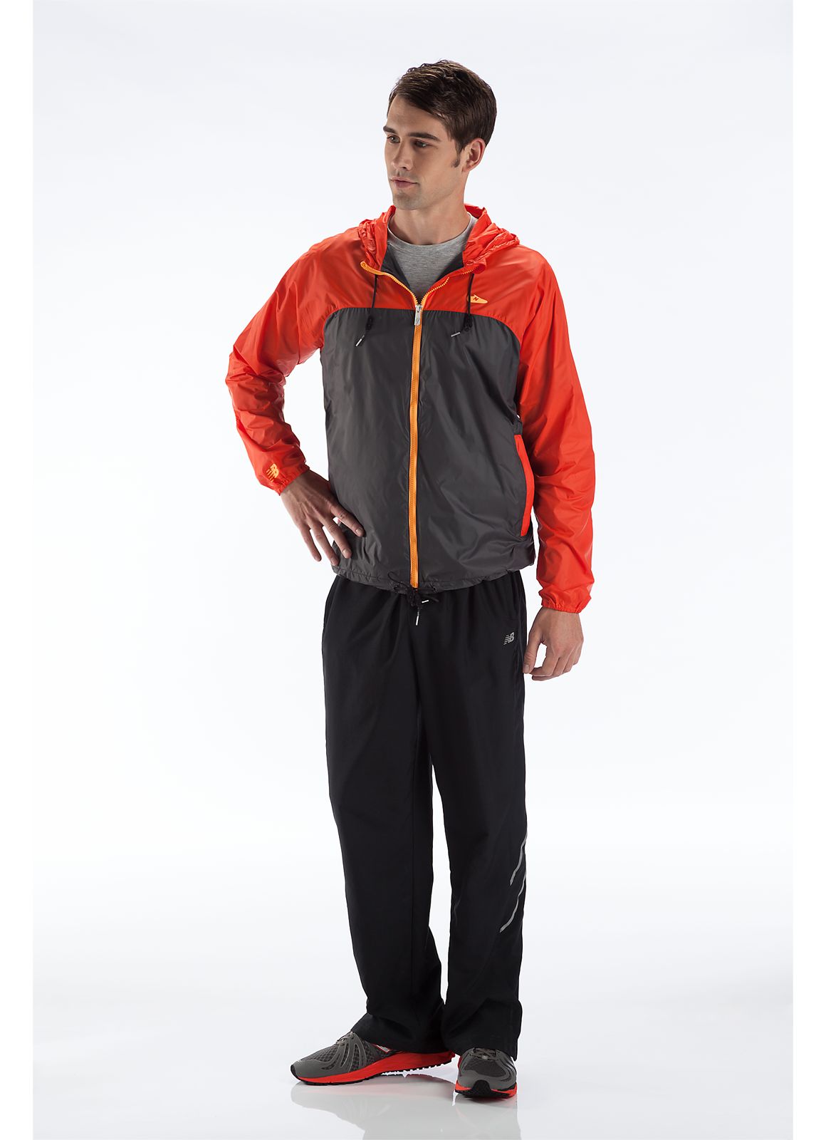 Windcheater Jacket, Orange with Magnet