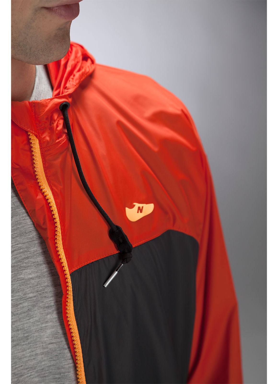 Windcheater Jacket, Orange with Magnet