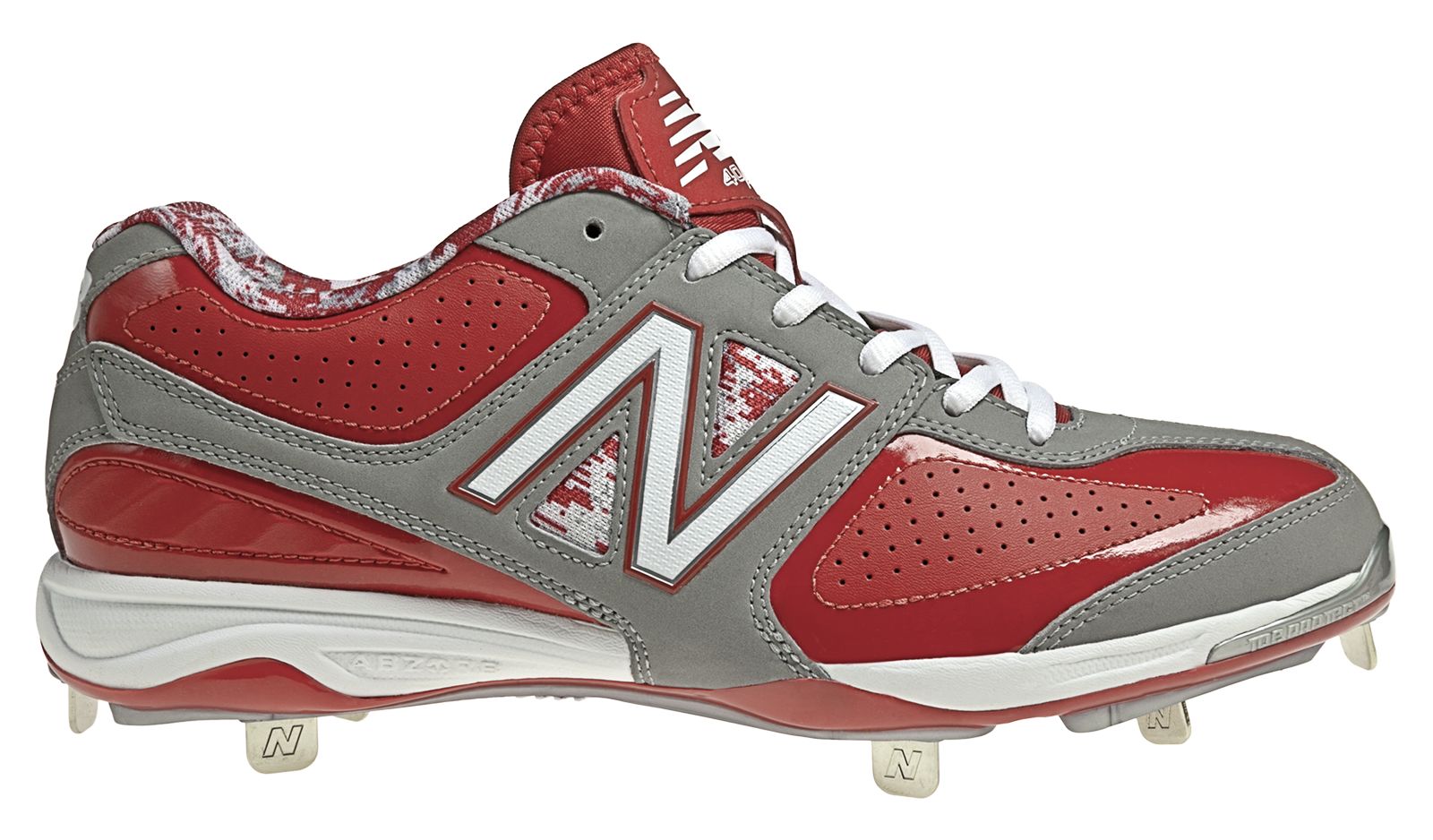 New Balance 4040, Grey with Red