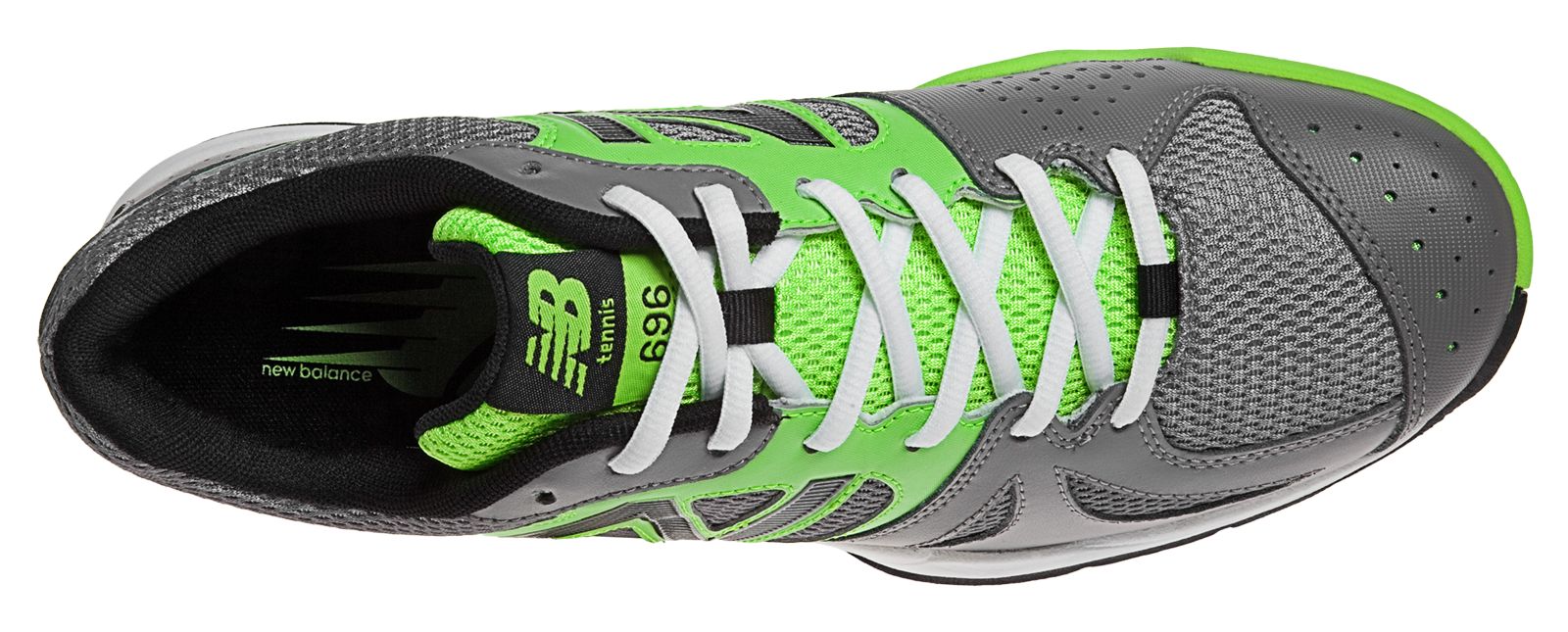 New Balance 696, Silver with Green