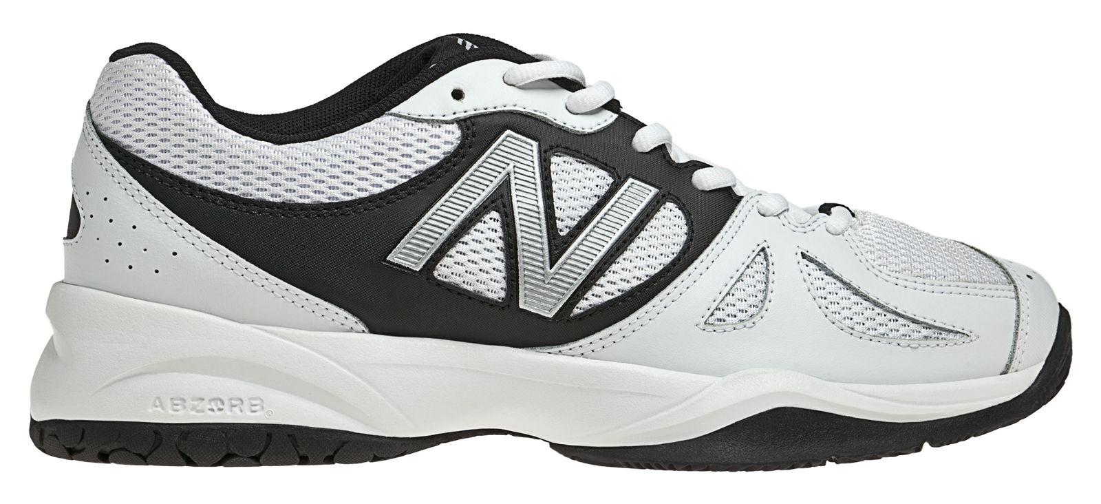 New Balance 696, White with Black & Silver