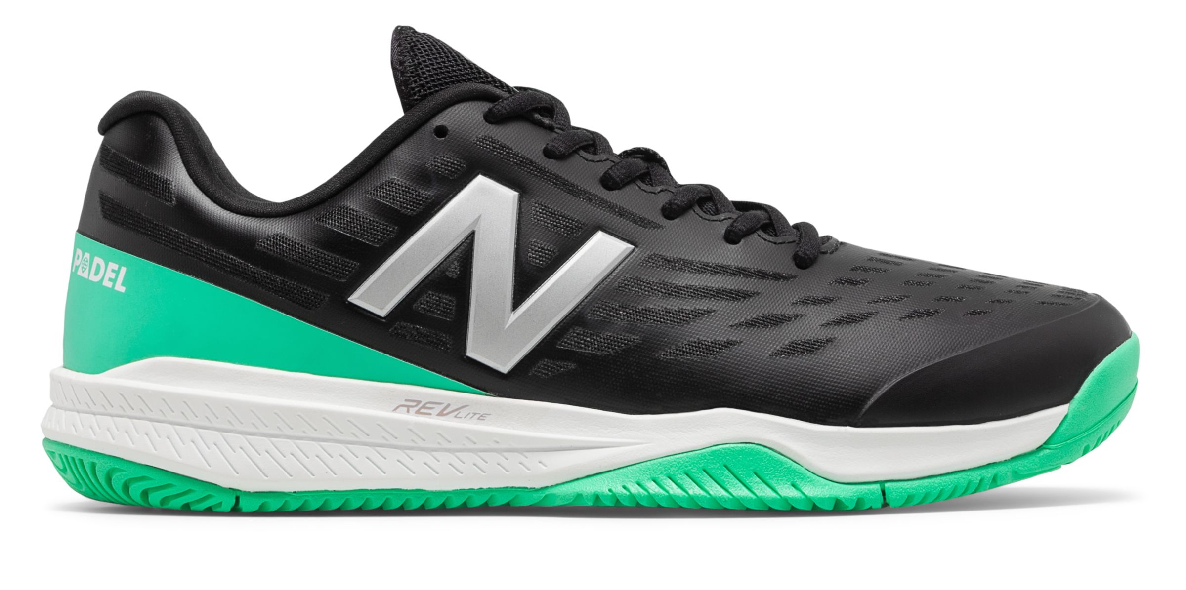 UPC 192662409281 product image for New Balance Men's 796 Tennis Shoes Black with Green | upcitemdb.com