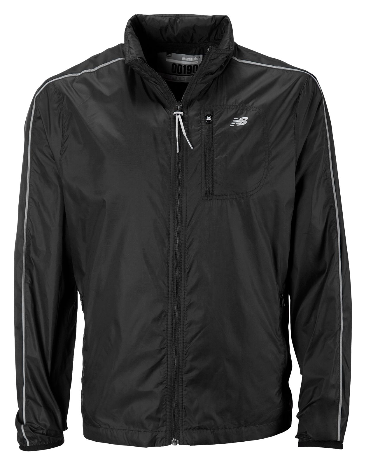 Essential Woven Anorak, Black with Grey