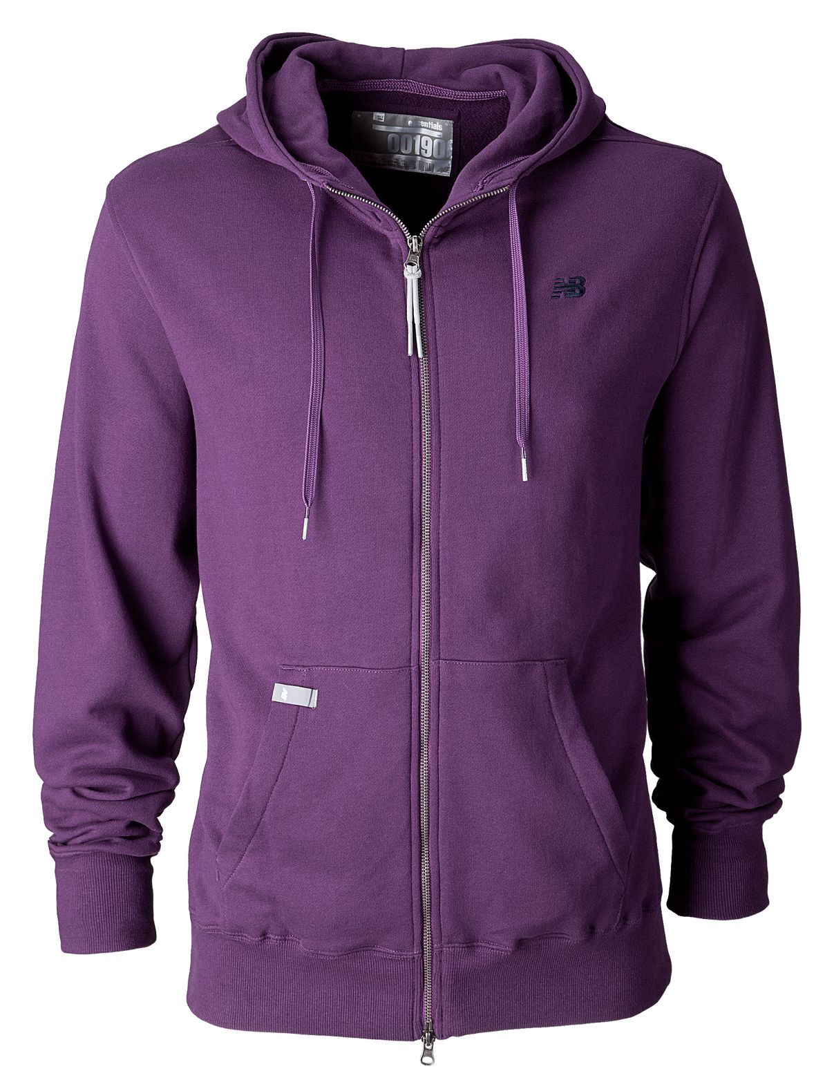Essential Full Zip Hoodie, Deep Purple