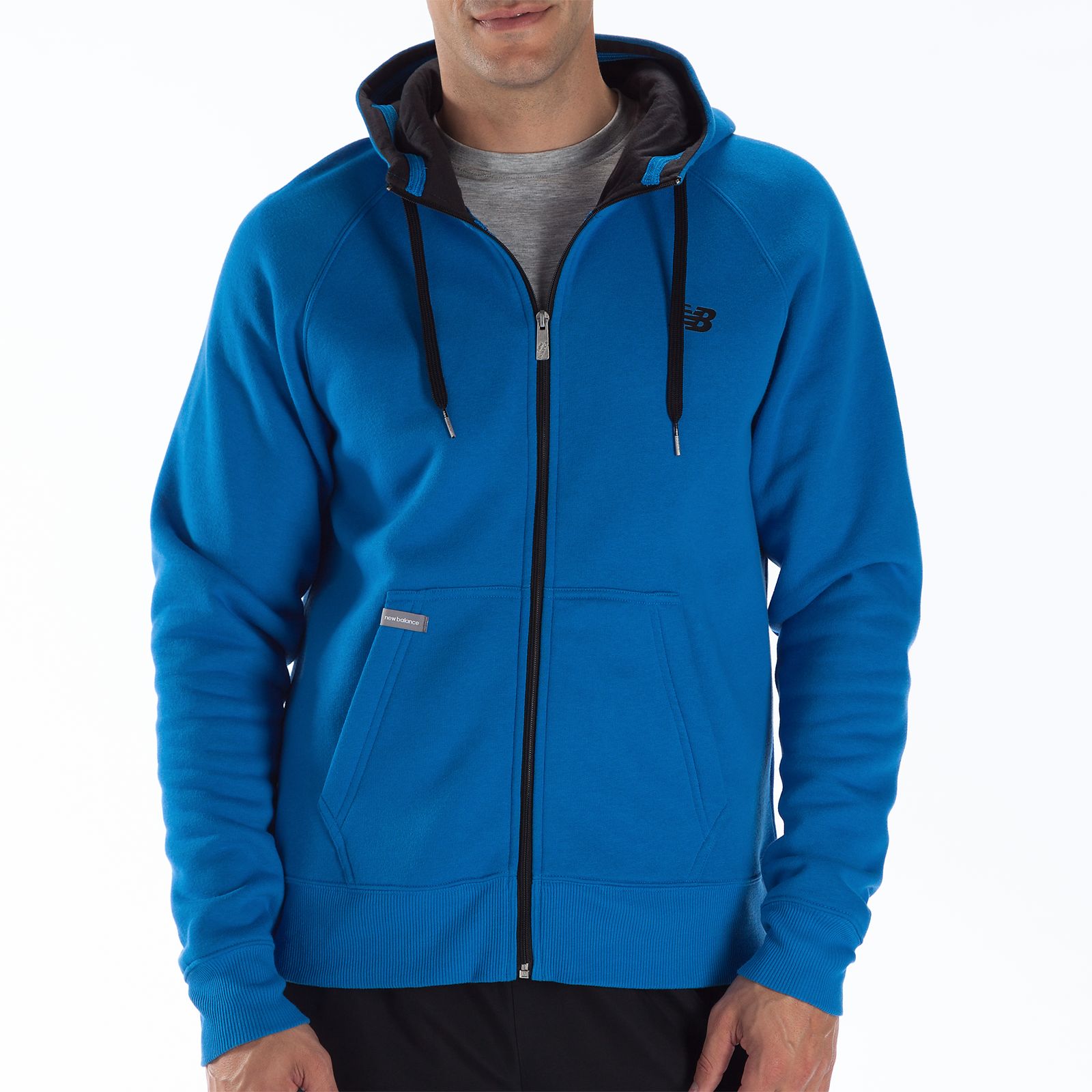 Essential Full Zip Hoodie, Electric Blue