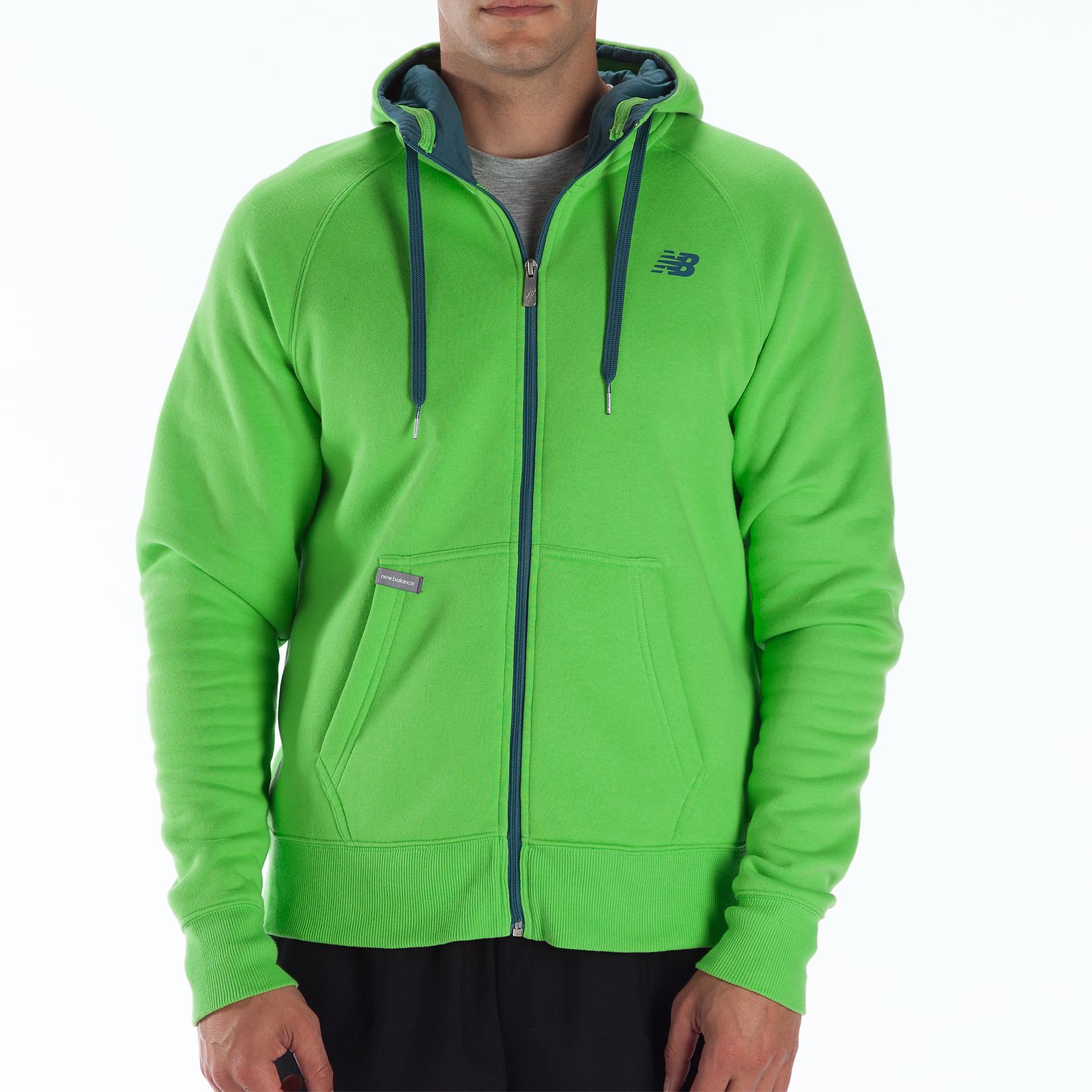 Essential Full Zip Hoodie, Jazz Green