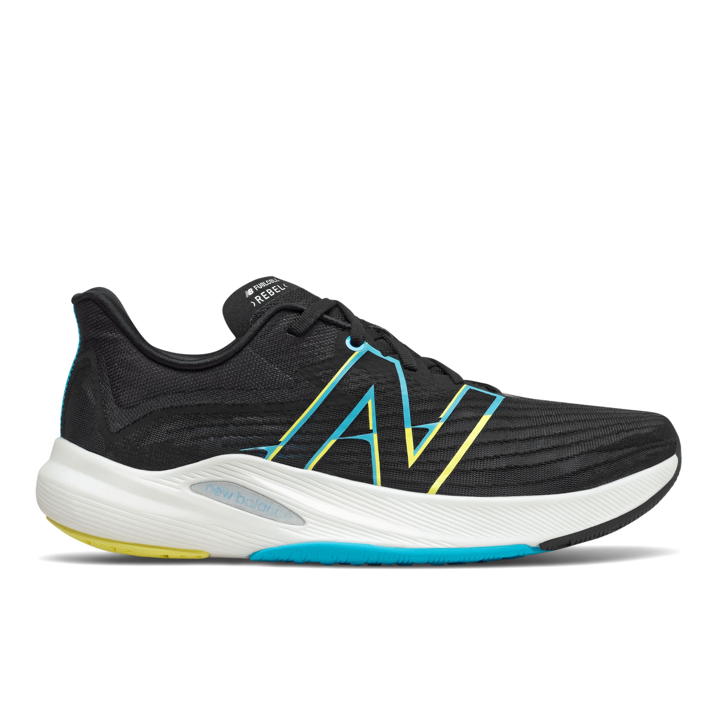 New Balance Men's FuelCell Rebel v2 - Black/Blue, Black/Blue - MFCXLK2